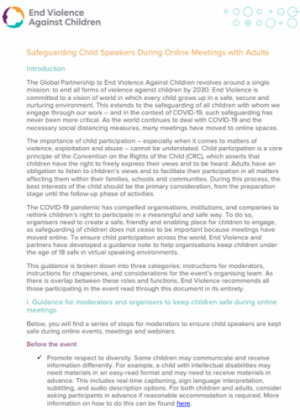 Child Safety Protocols for Online Forums